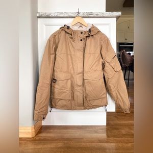 GARAGE Utility Faux Fur Lined Jacket Size S